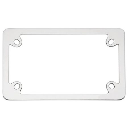 Strike3 Motorcycle License Plate Frame Neo, Chrome ST55979